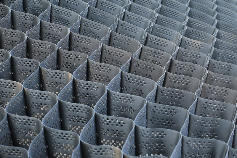 Vsakovací galerie z bloků – Vysoké Mýto, 6 bloků, 2,4 m³, geotextilie, štěrk 16/32